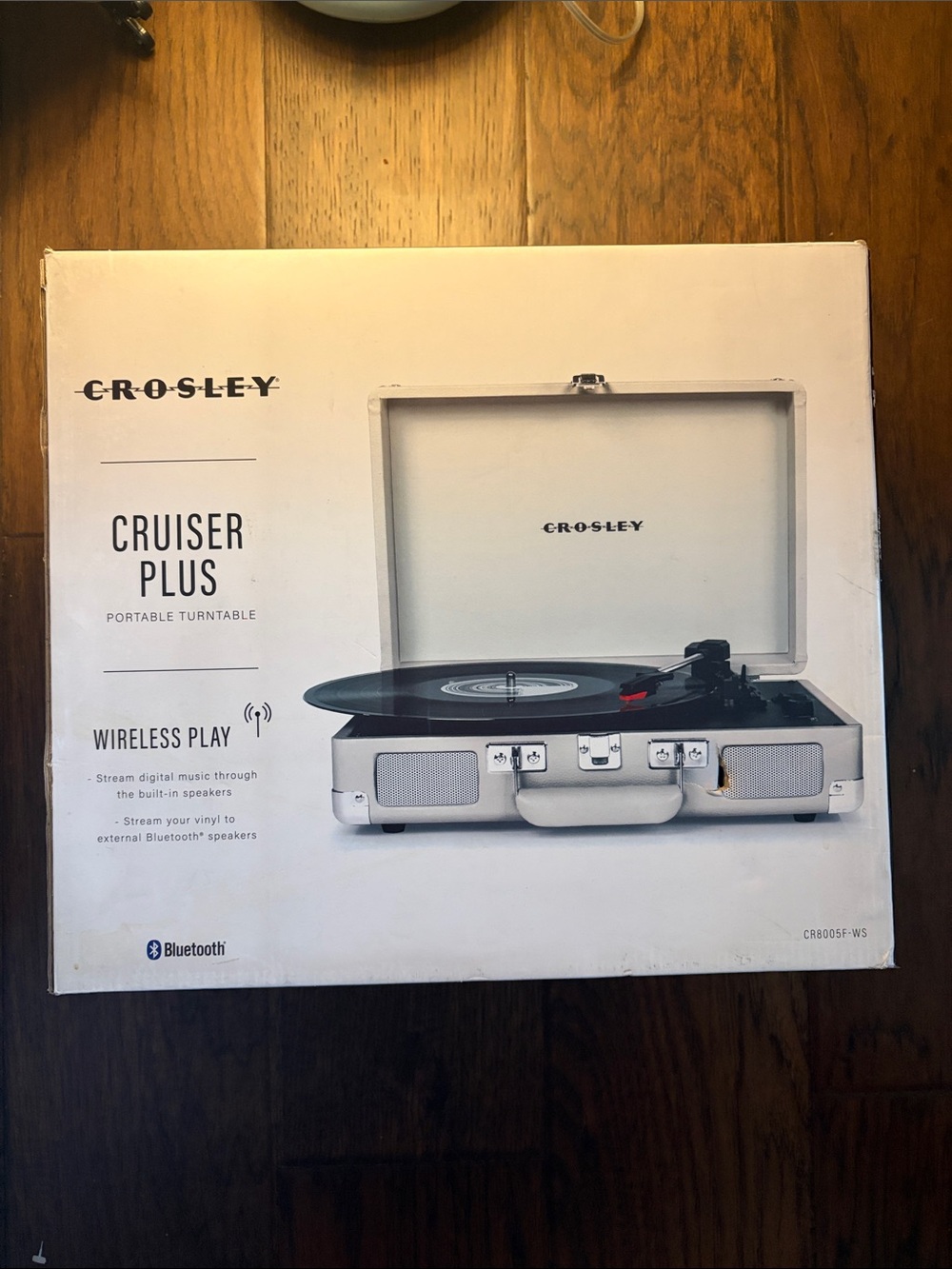 Crosley Cruiser Plus Portable Turntable in White